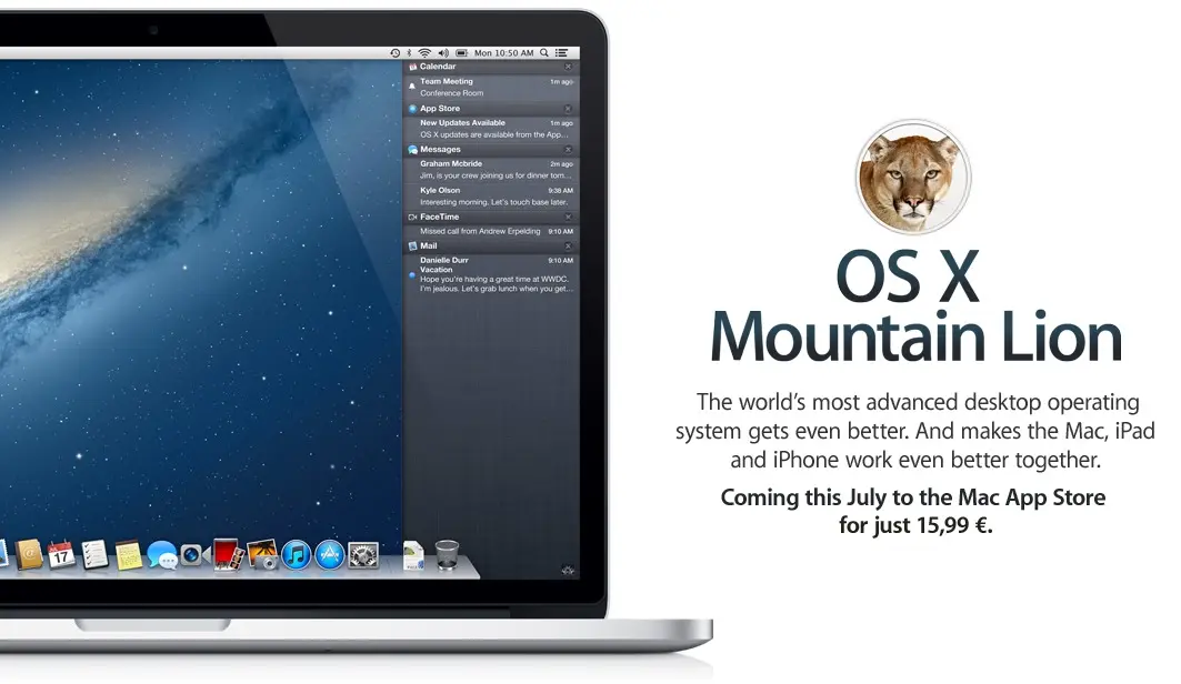 Mountain Lion arrivera en juillet 2012