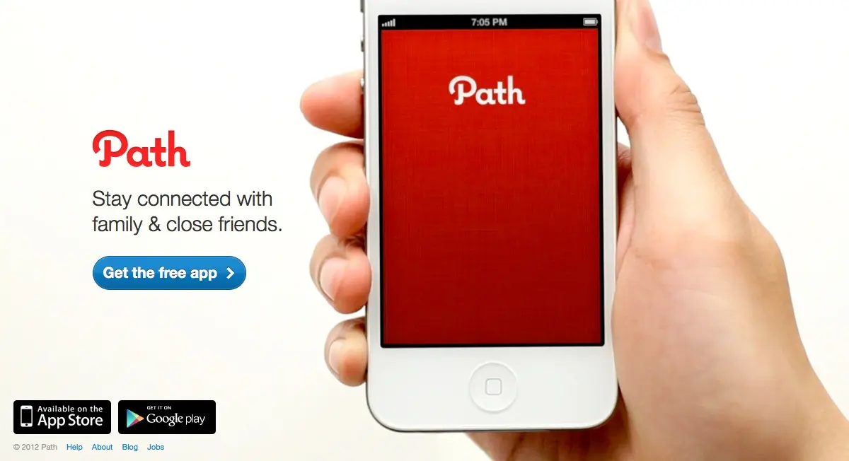 Présentation du réseau social Path sur iPhone 5