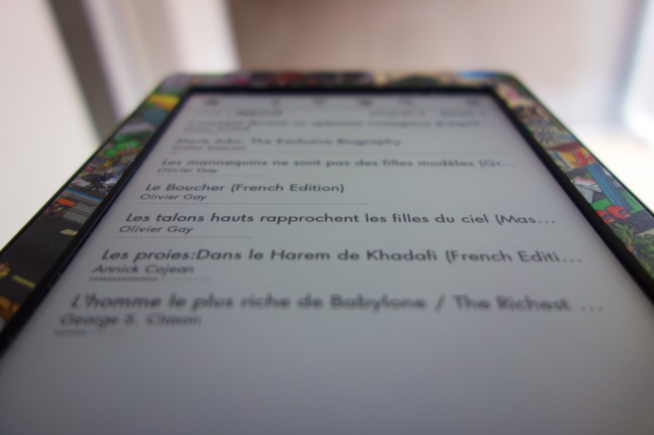 Qualité de l'écran de la kindle Paperwhite 3G