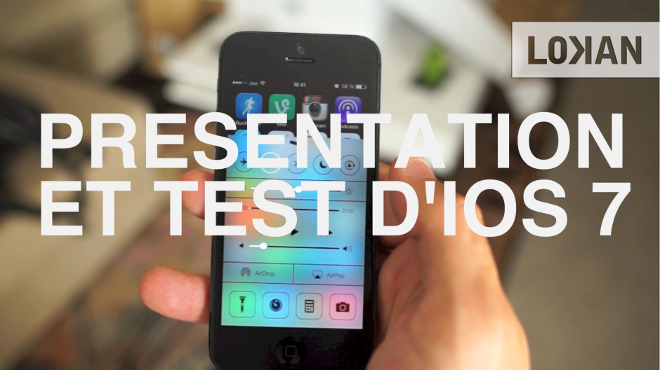 Présentation et test d'iOS 7