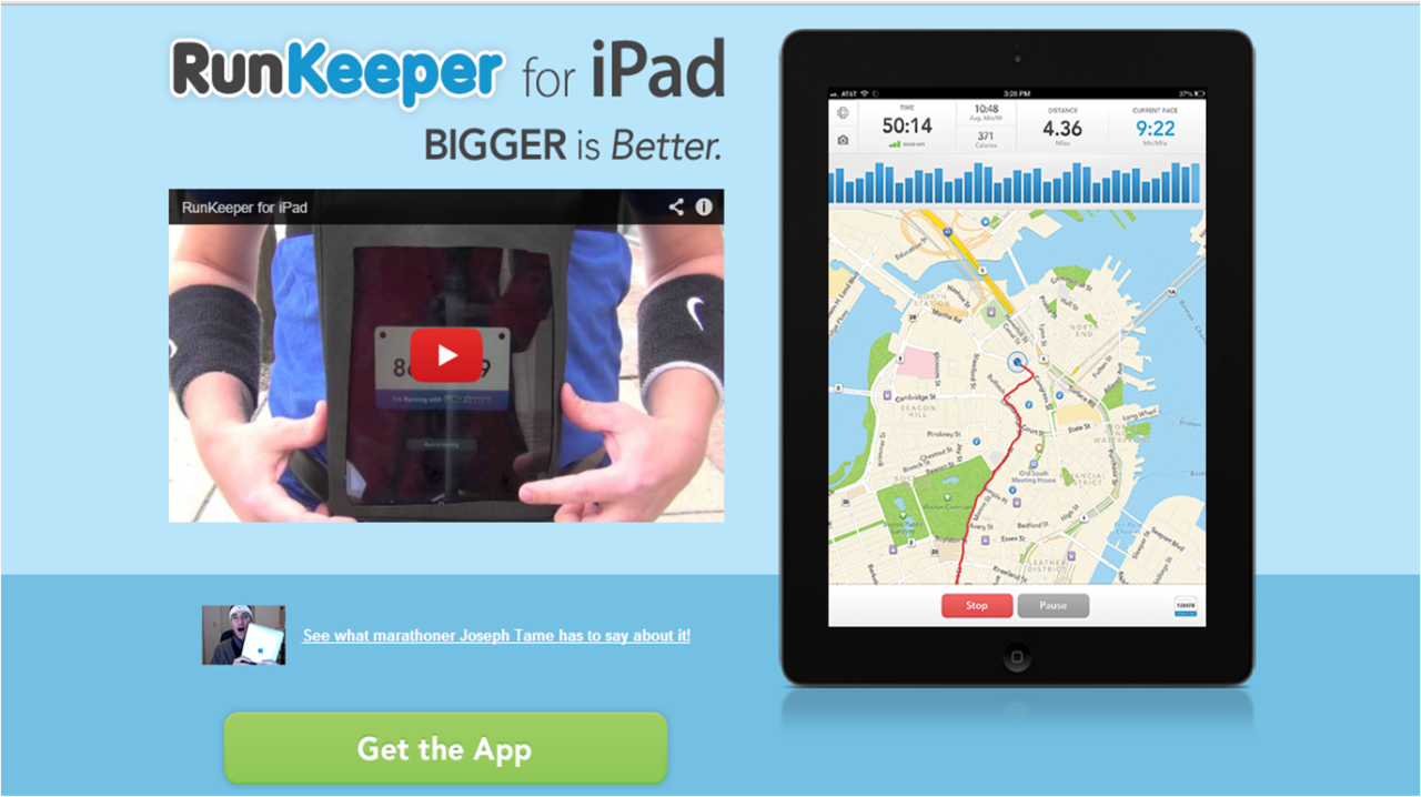 Vous voulez RunKeeper pour iPad ? Le voici !