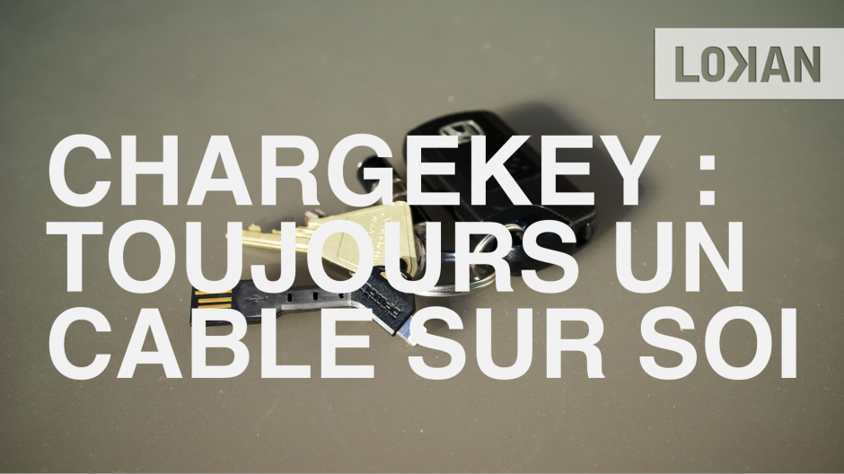 ChargeKey - pour avoir toujours un chargeur Lightning sur soi