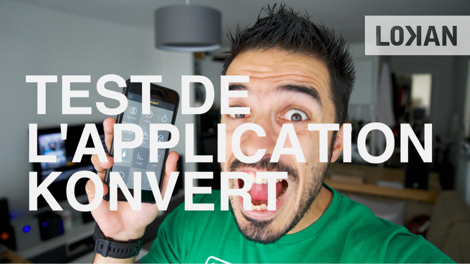 Test de l'application Konvert sur iPhone 6 Plus