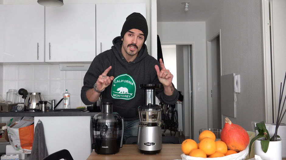 Comparaison d'une centrifugeuse et d'un extracteur de jus