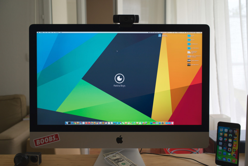 lokan iMac 5K Logitech C920