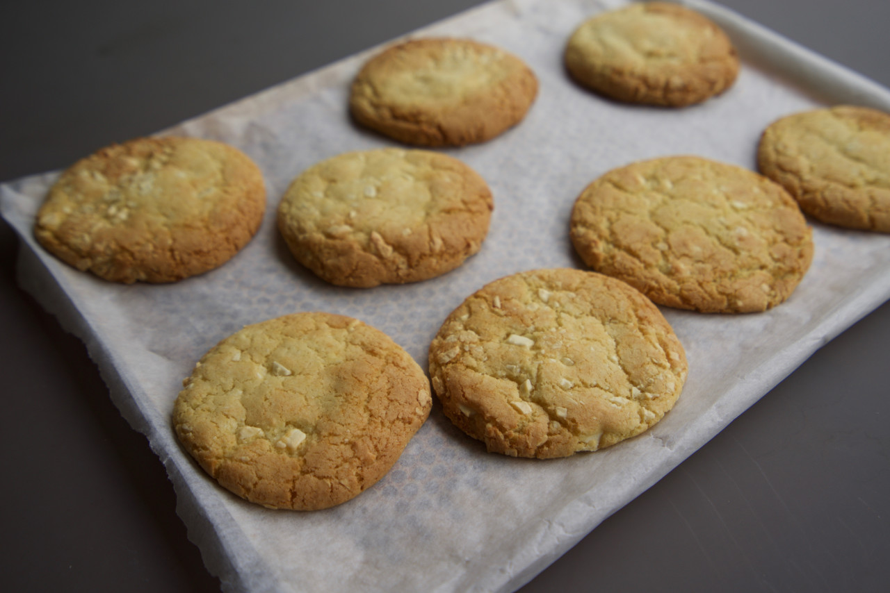 cookies chocolat blanc cuits