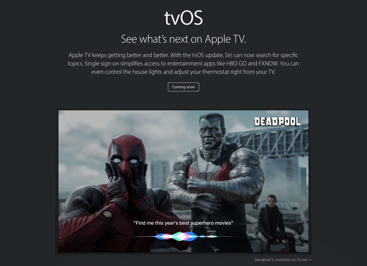 WWDC 16 tvOS Siri