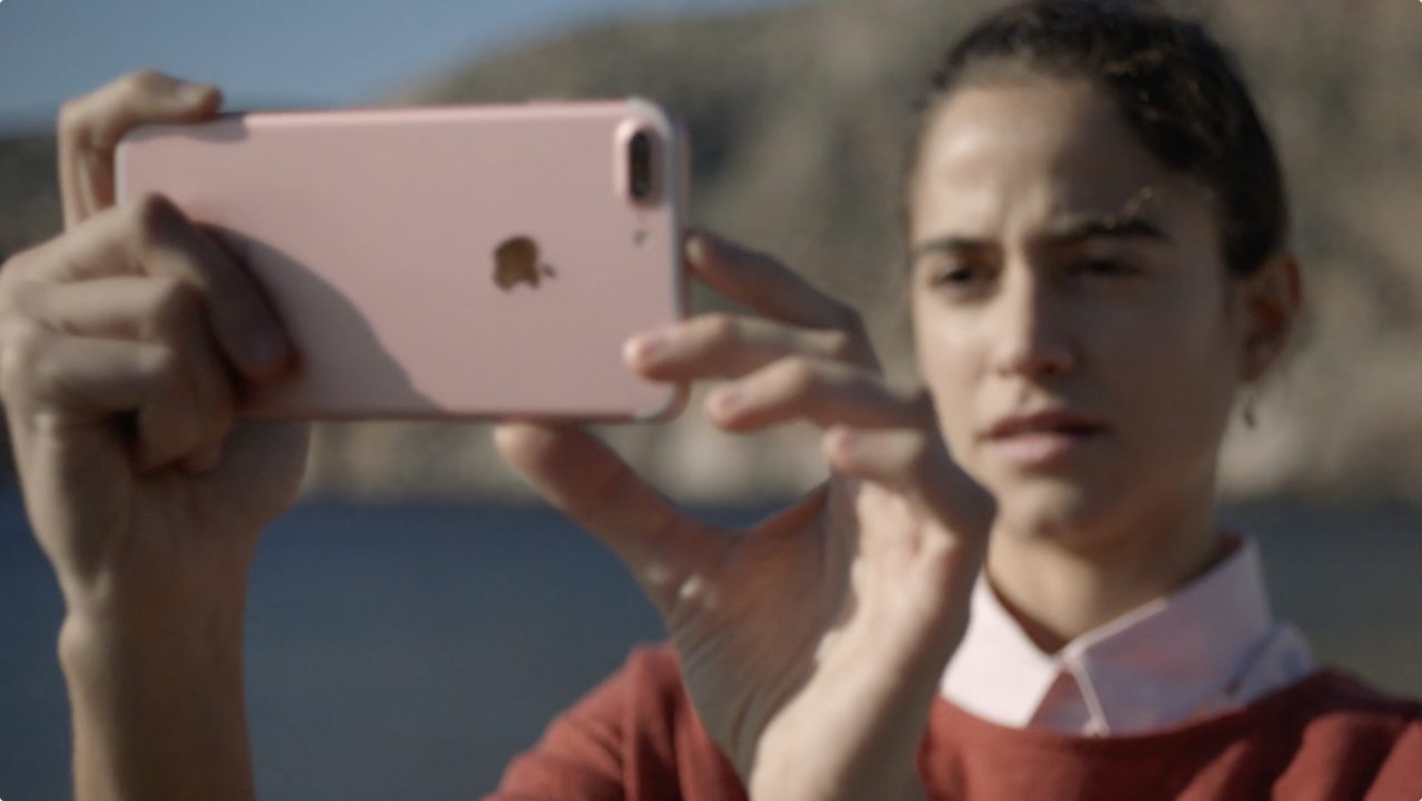Une pub pour le mode portrait de l'iPhone 7 Plus