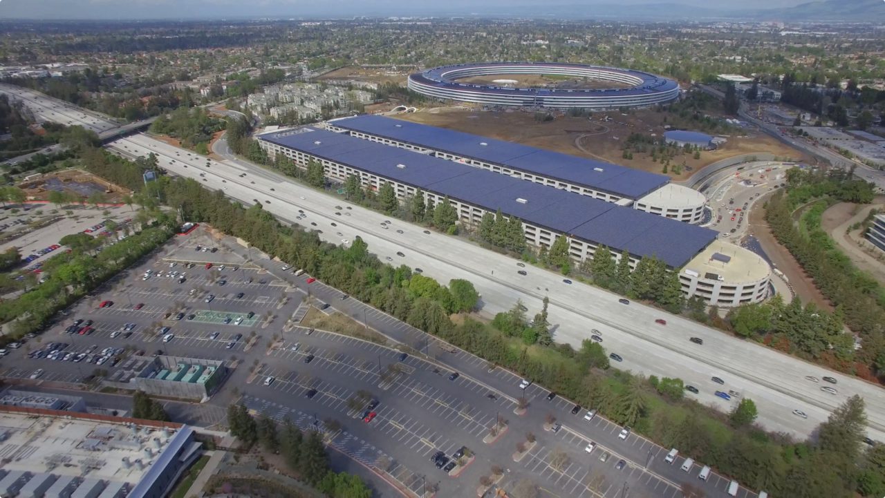 Apple Park : dernier survol en drone avant l'ouverture aux employés