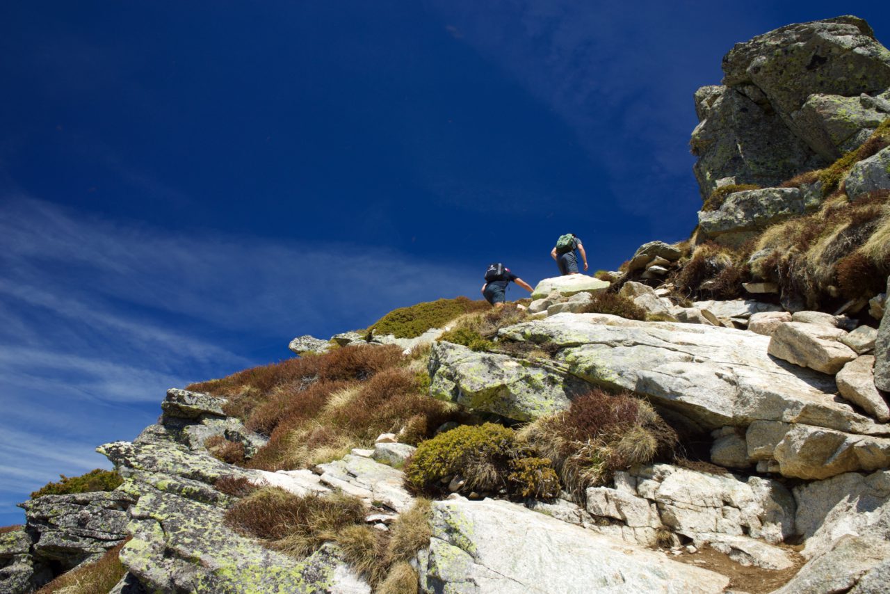 Pic des trois seigneurs sentier