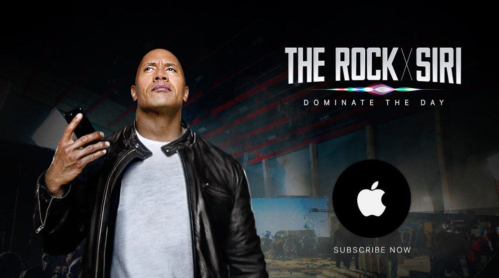 Dwayne "The Rock" Johnson donne la réplique à Siri