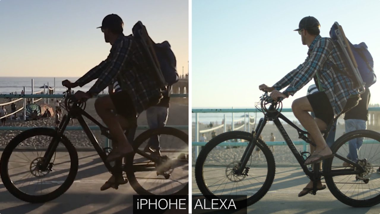 Comparatif de qualité entre un iPhone et une caméra professionnelle