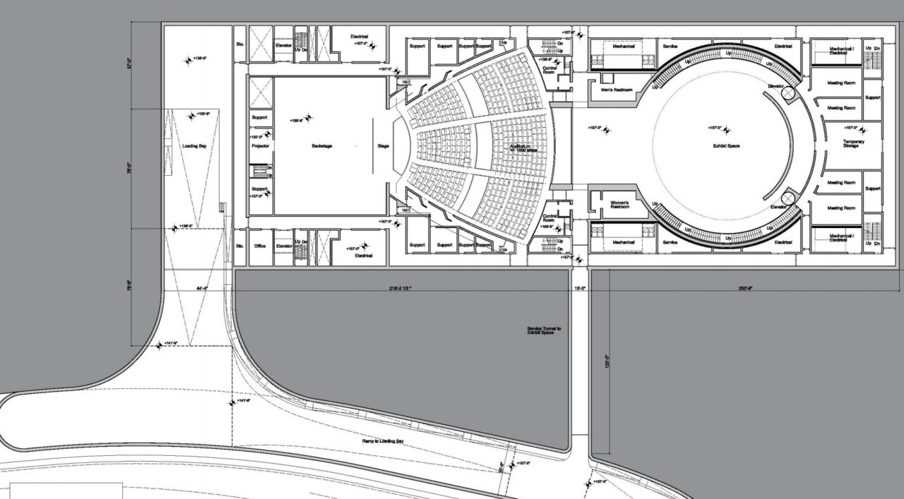 Steve Jobs Theater top blueprint