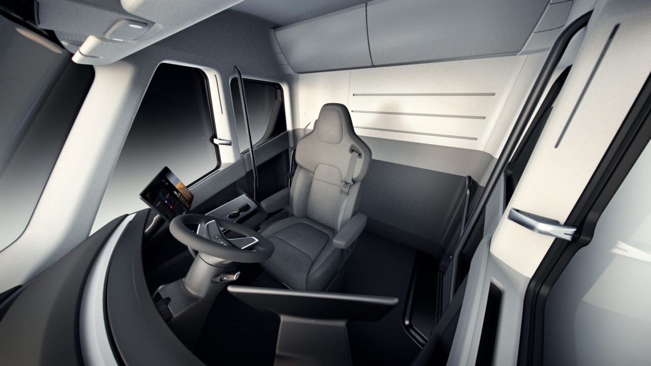 Tesla Semi Intérieur