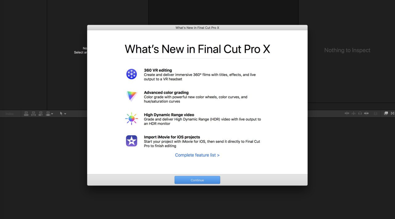 Final Cut Pro 10.4