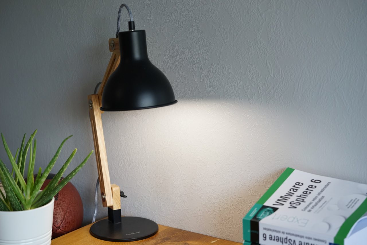 lampe bureau bois