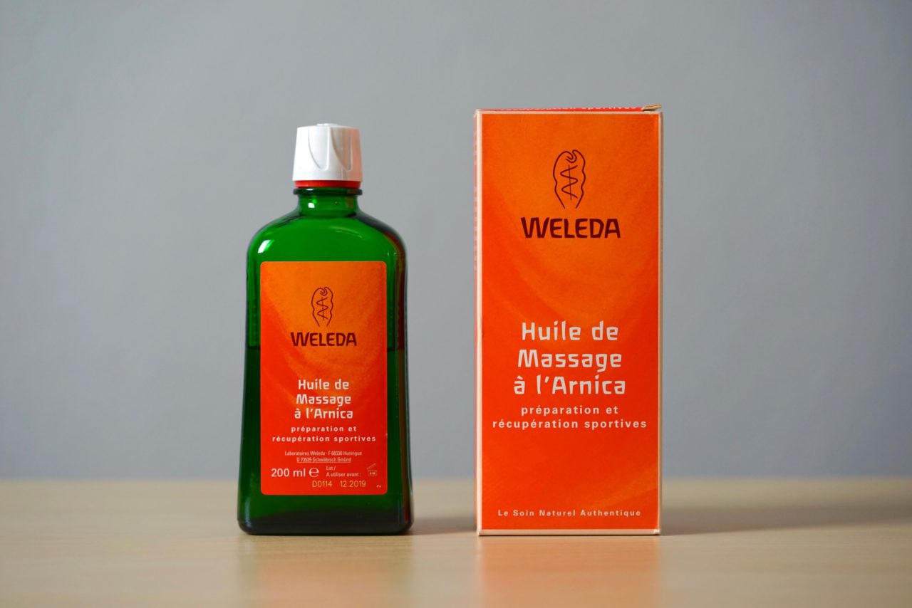 huile massage sportif arnica