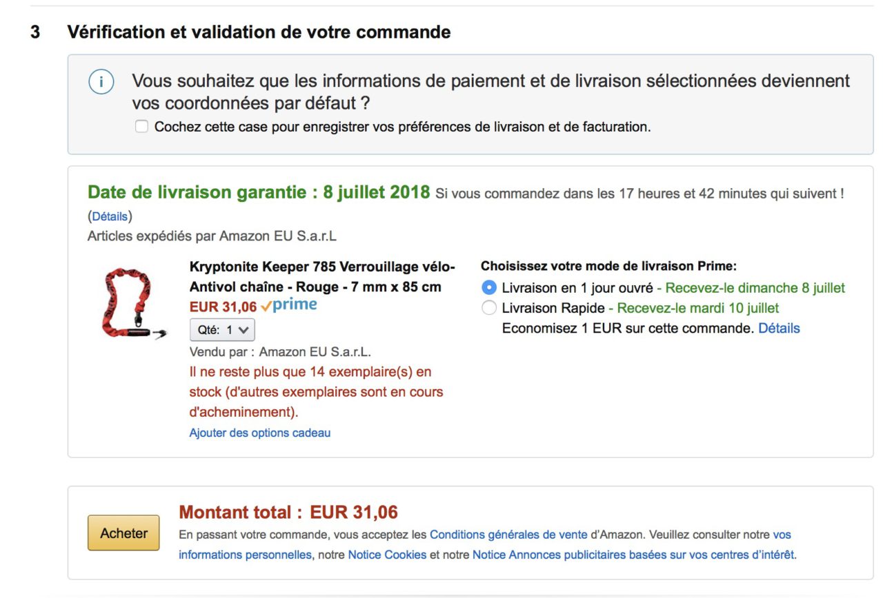 amazon livraison dimanche