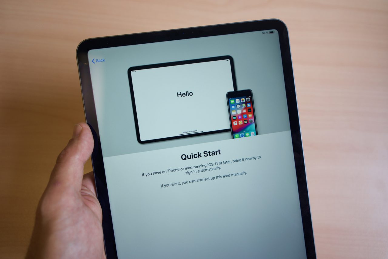 iPad Pro 2018 quick start