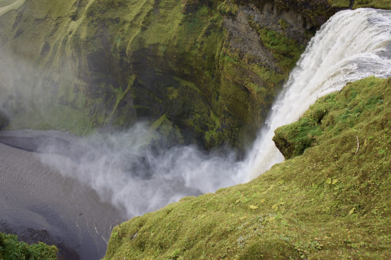 cascade skogafoss vue haut