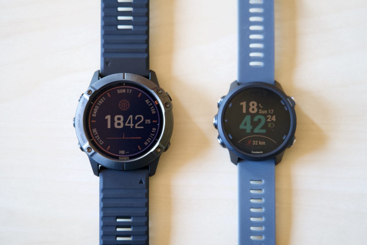 forerunner 245 vs fenix 6X