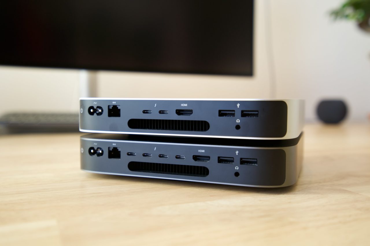 mac mini M1 vs intel connectique