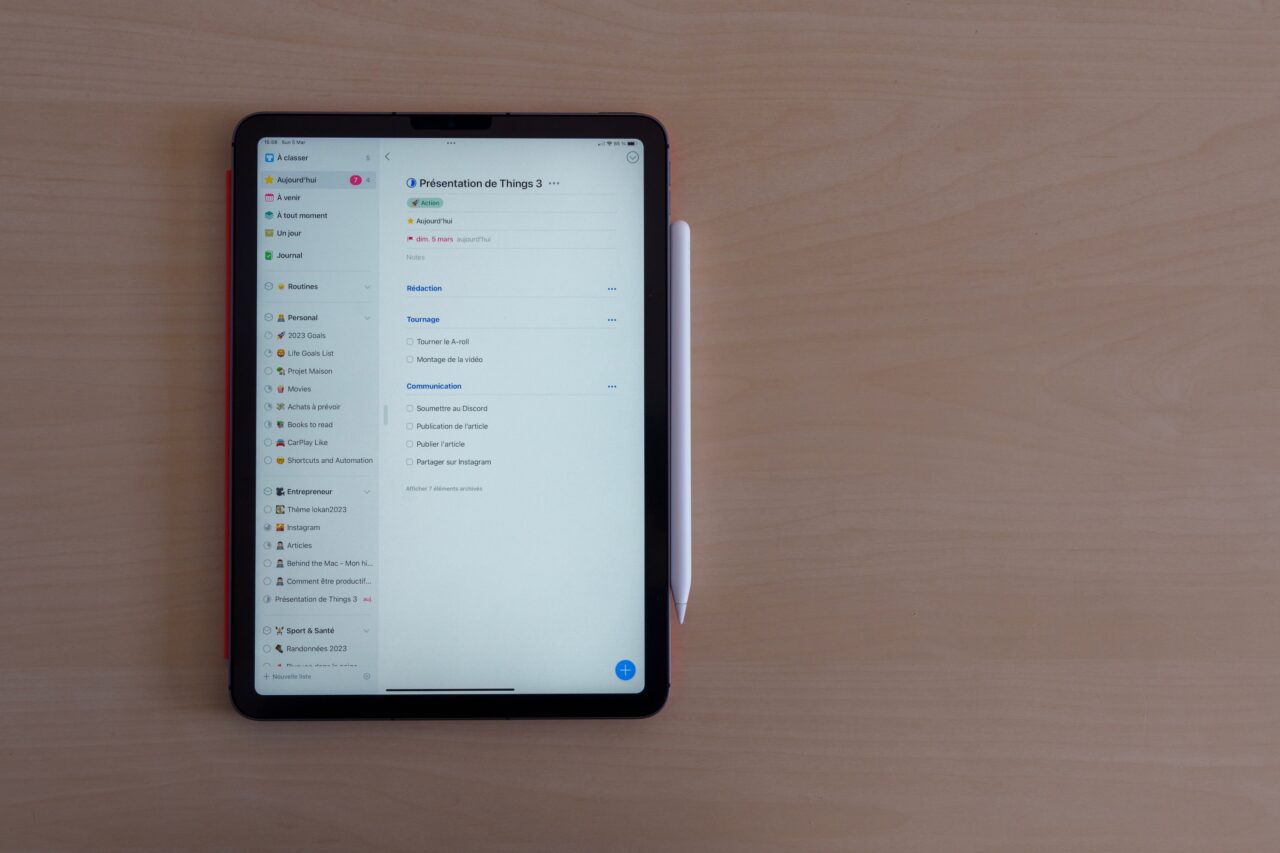 Things 3 - Guide d'utilisation complet du meilleur "gestionnaire de tâches"