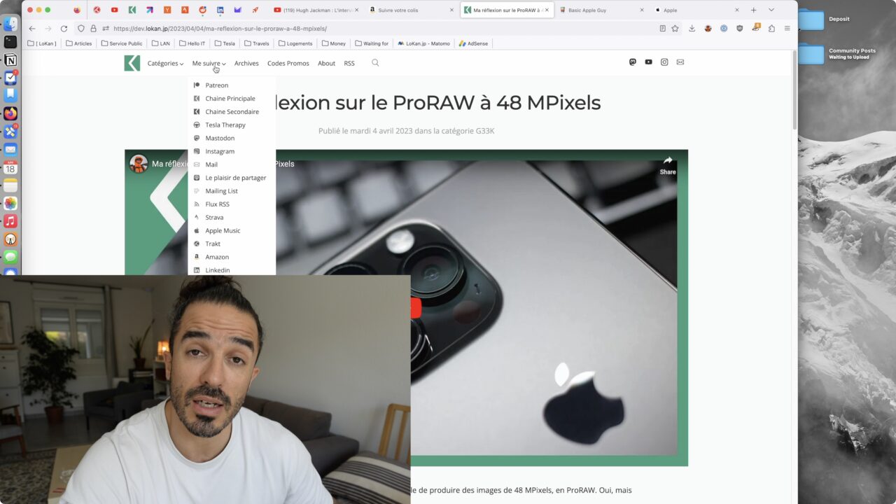 Attention à la nouvelle barre des menus