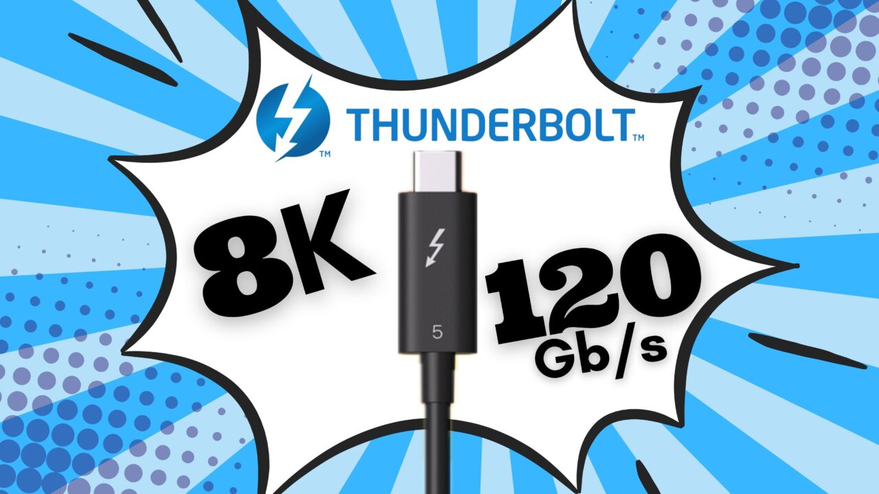 Intel annonce le Thunderbolt 5 avec un débit de 120 Gbit/s