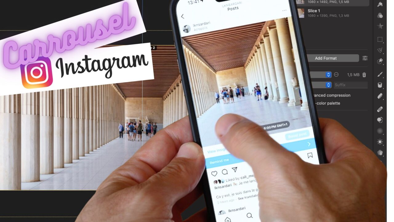 Comment créer un carousel Instagram avec Pixelmator Pro