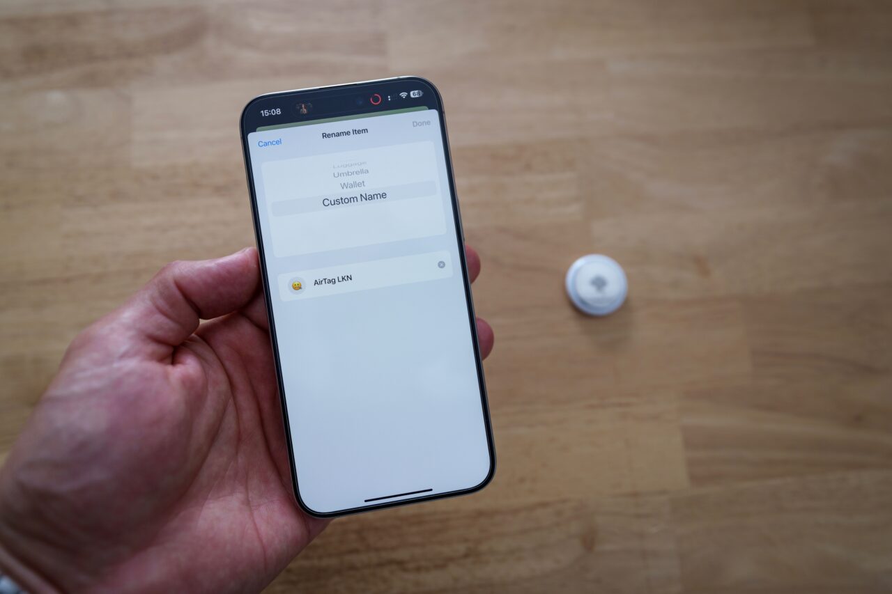 renommer AirTag