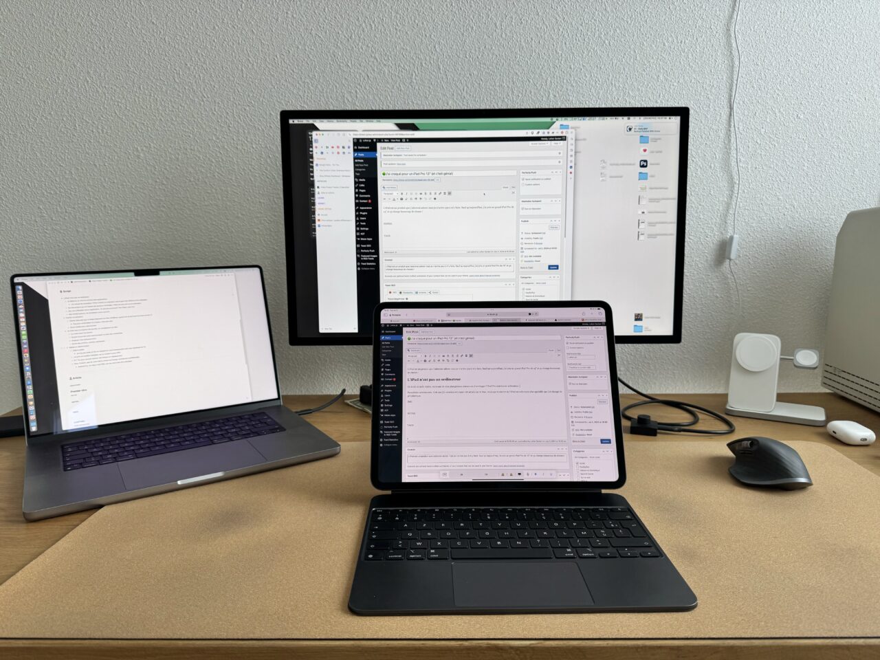 Rédaction article sur iPad Pro