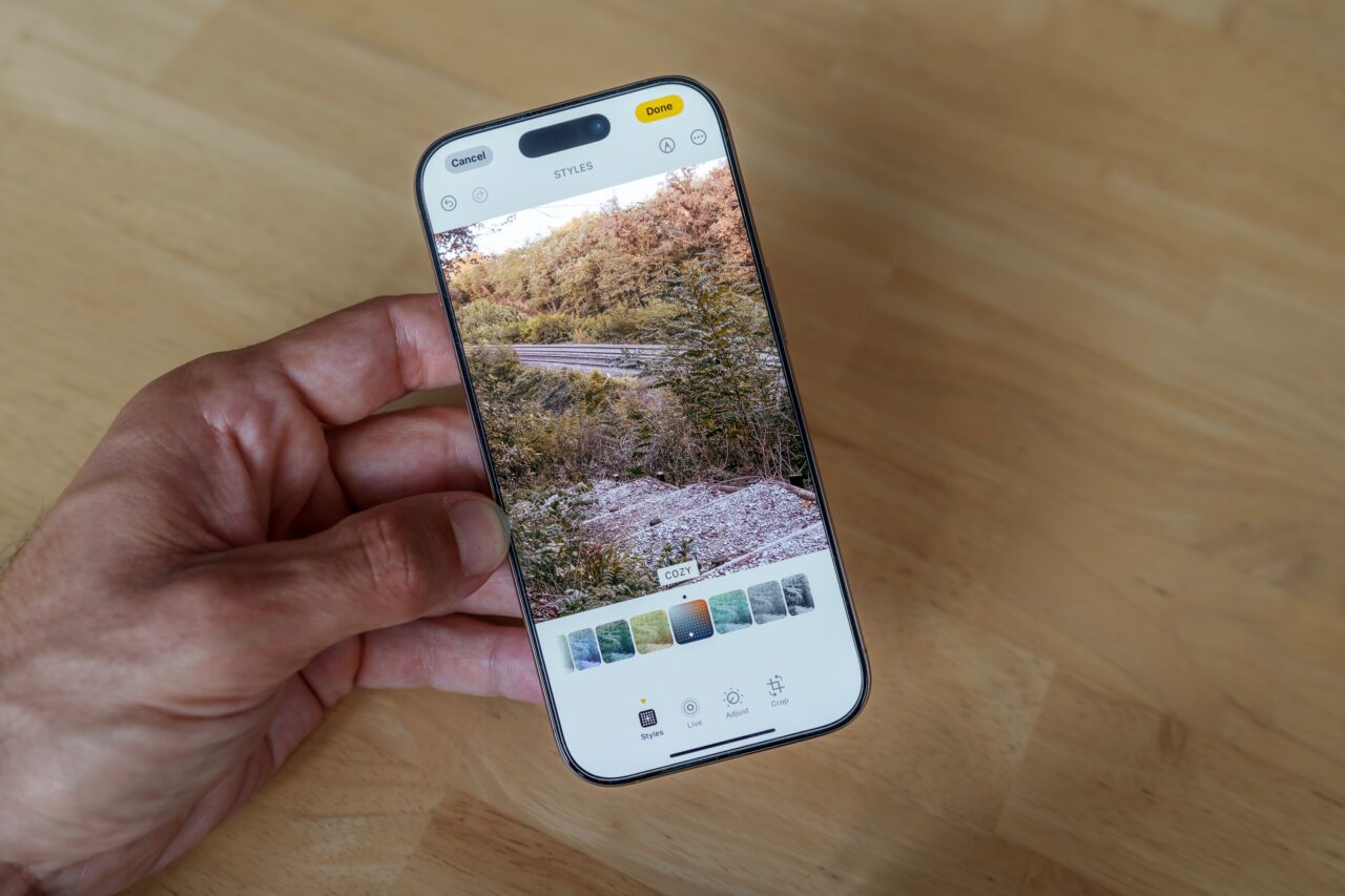 Les styles photographiques sur iPhone 16 Pro permettent de corriger la tonalité des images prises