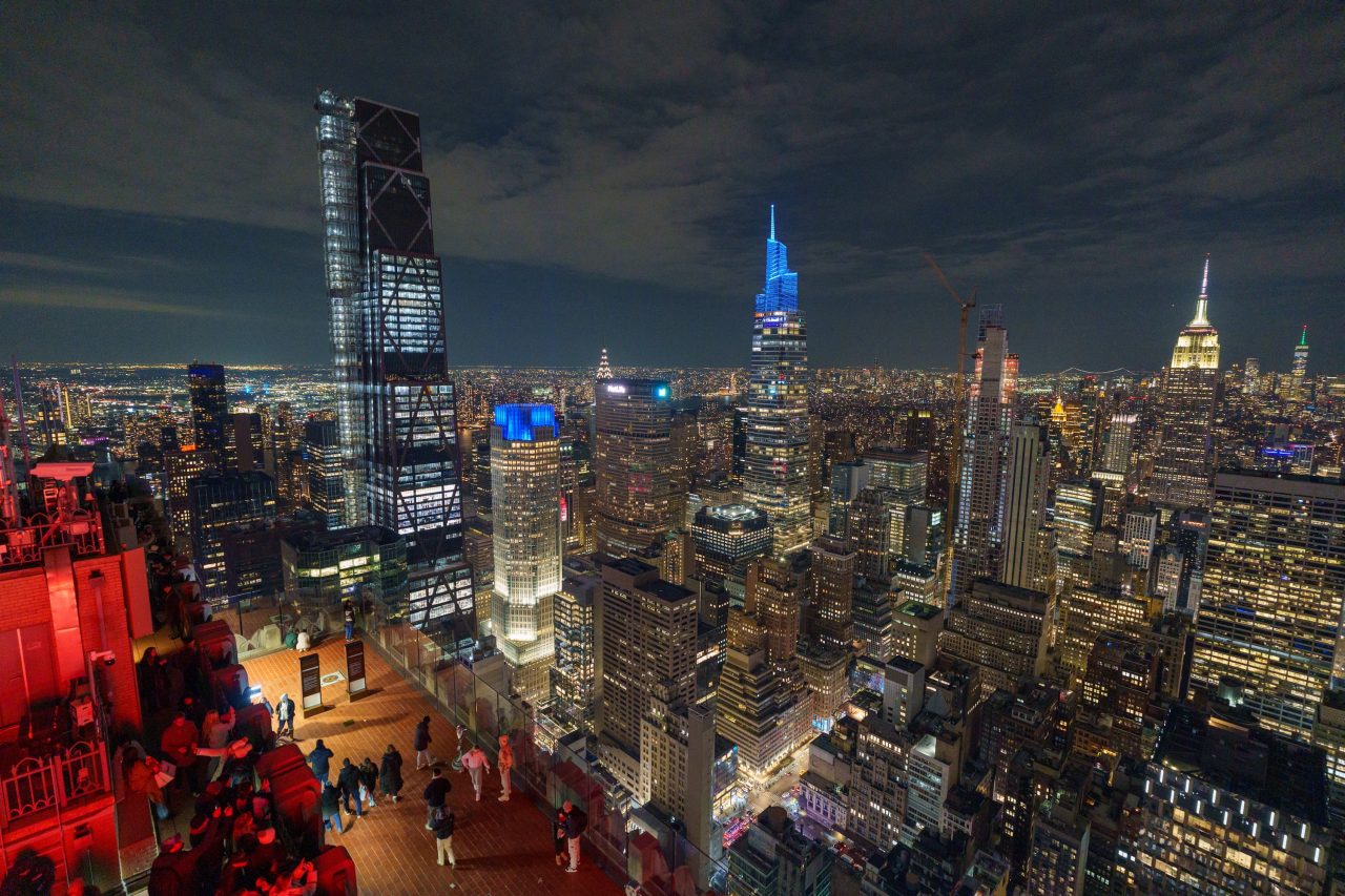 top of the rock skylift vue new york