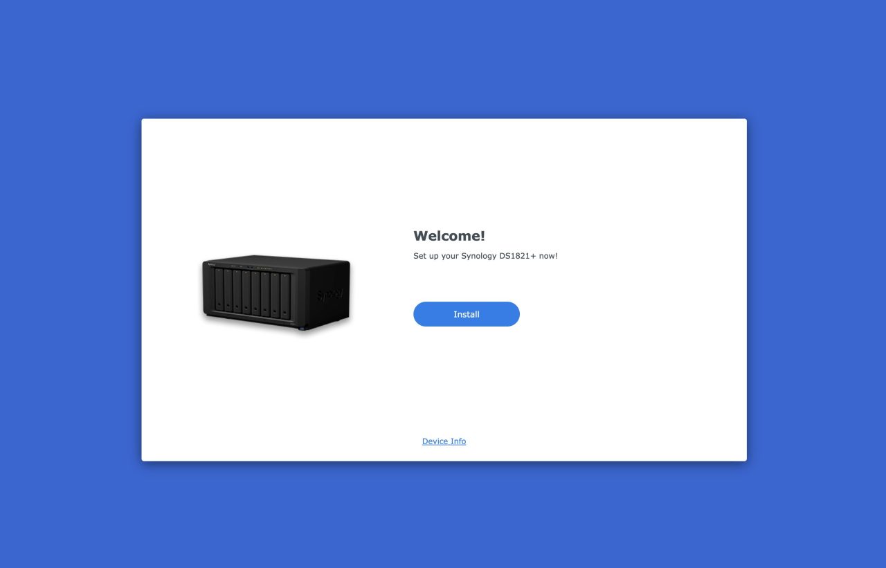 welcome nas synology