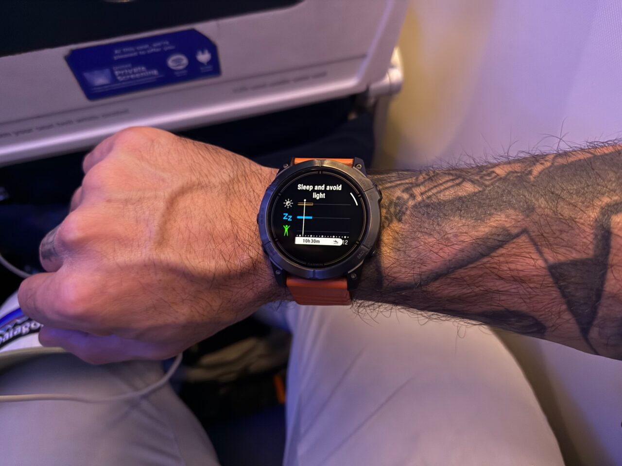 garmin jet lag adviser sleep and avoid light