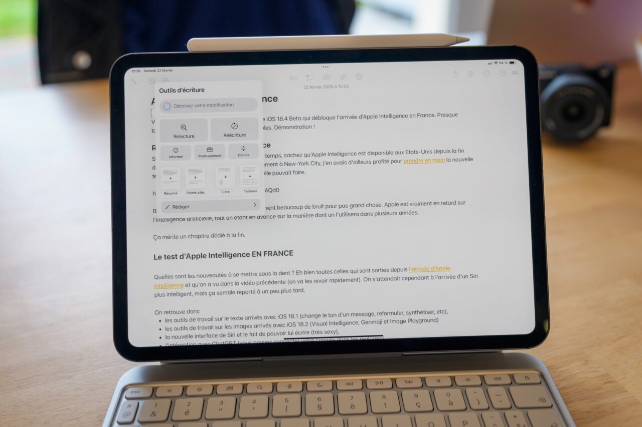 outils ecriture apple intelligence