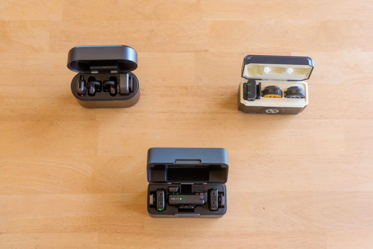 DJI mic mini hollyland lark M2s comparaison