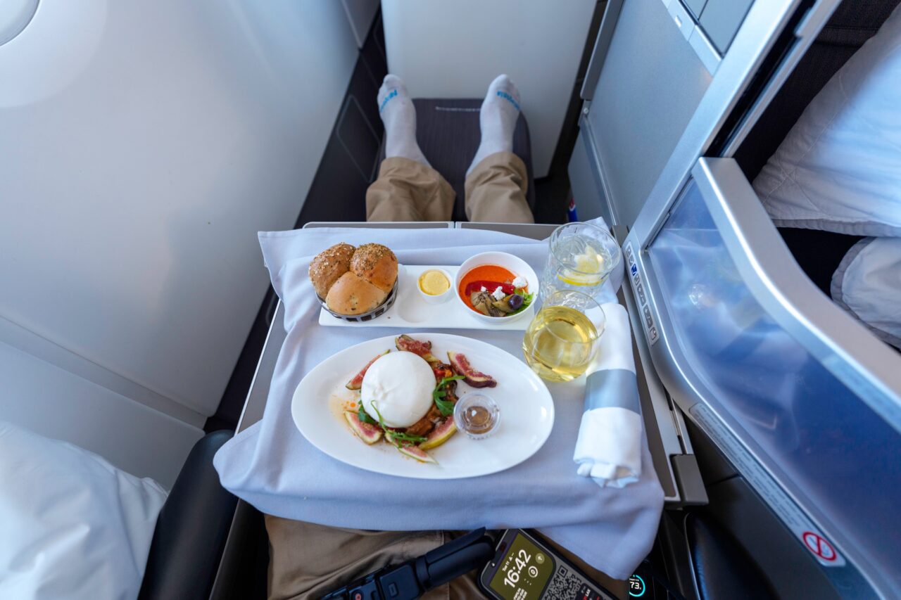 repas business british airways A380