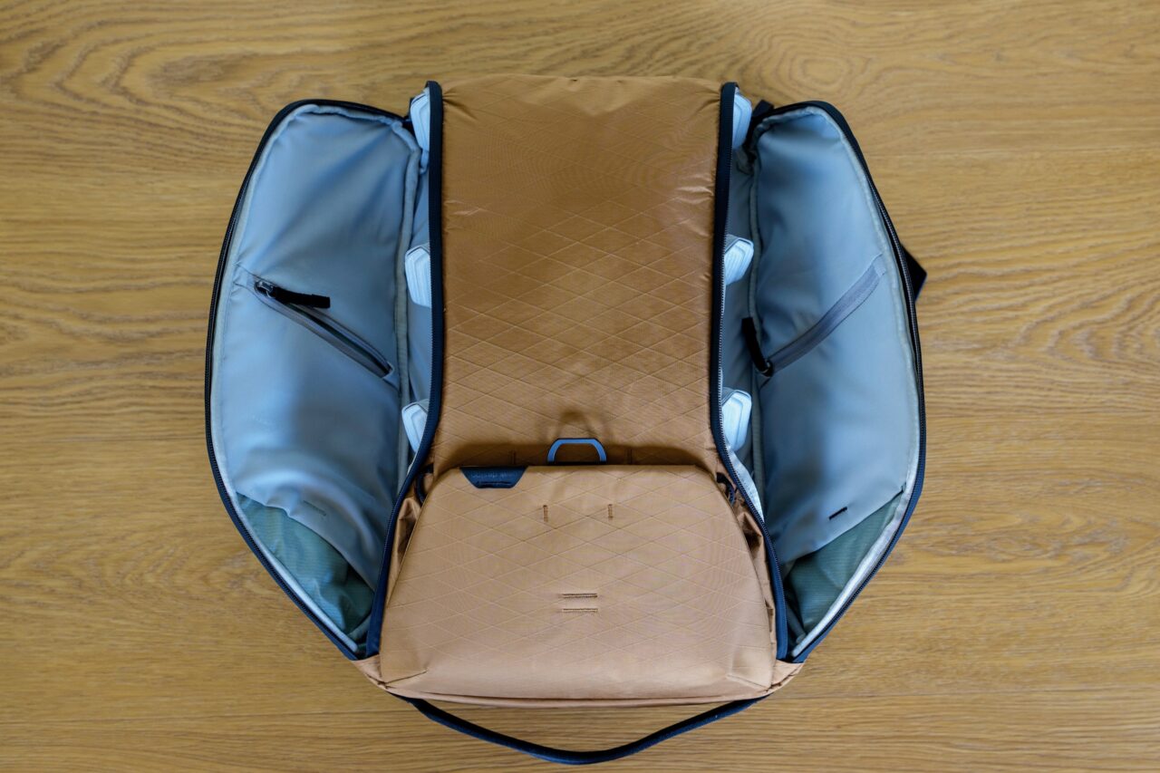 everyday backpack ouvert