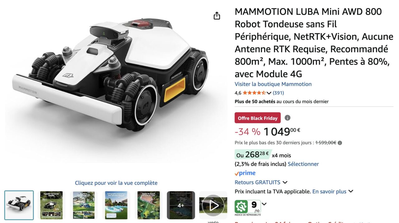 Mammotion luba mini AWD 800 Mammotion luba mini AWD 800