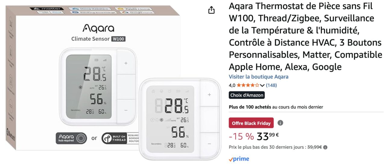 aqara capteur temperature humidite