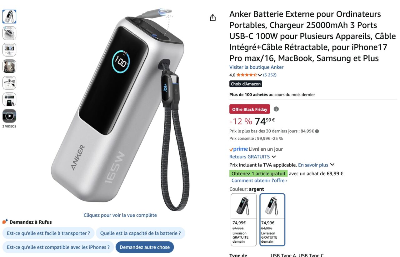 batterie Anker Black Friday batterie Anker Black Friday