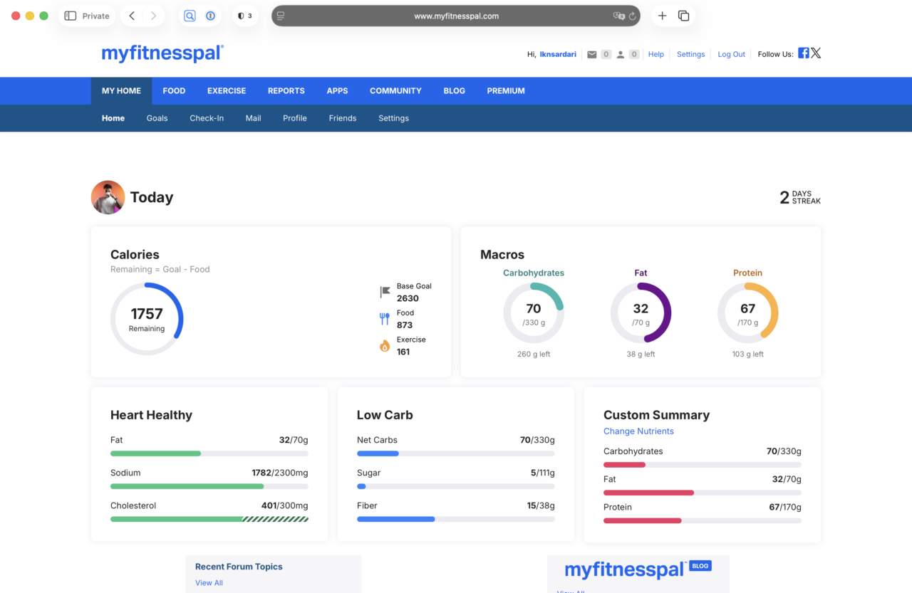 L'astuce pour MyFitnessPal Premium à 2,64 € PAR AN !!!