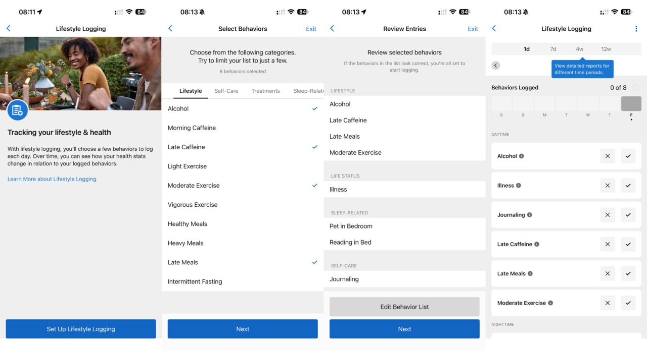 Garmin Journal suivi style de vie