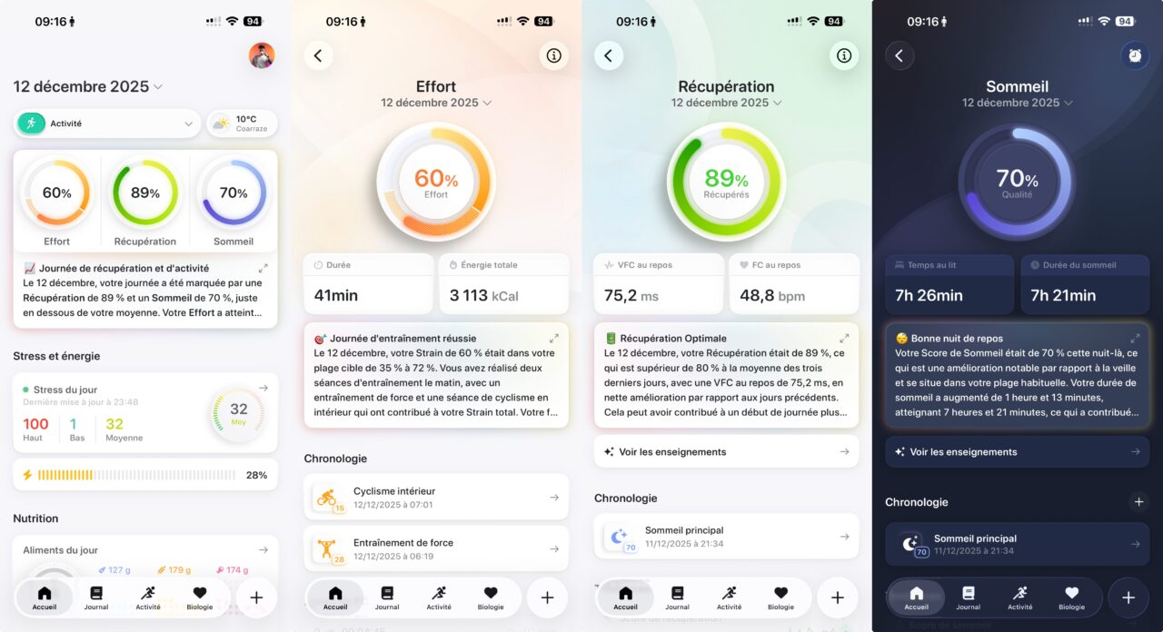 etat de sante bevel app iphone