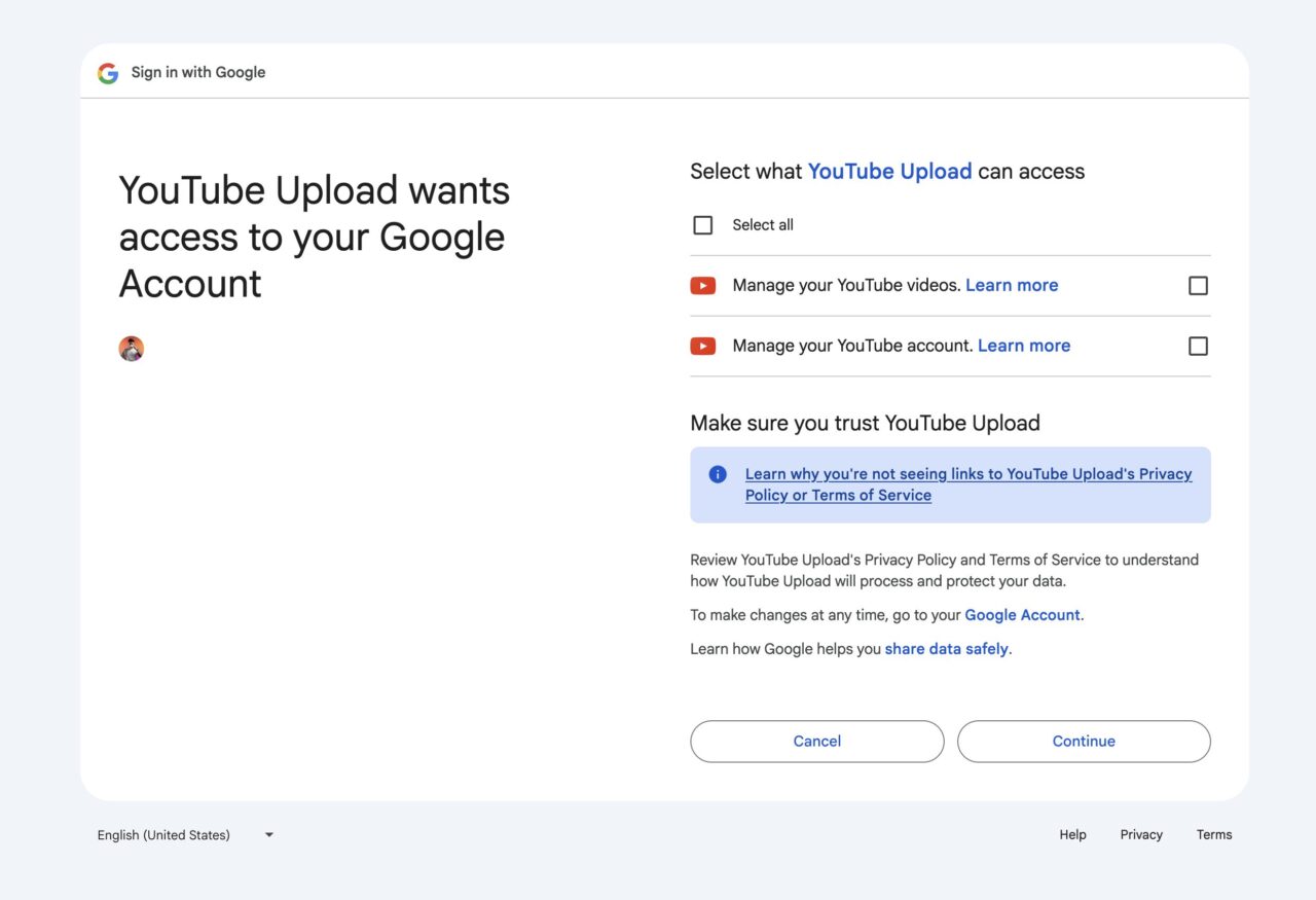 youtube auto upload autorisation youtube auto upload autorisation