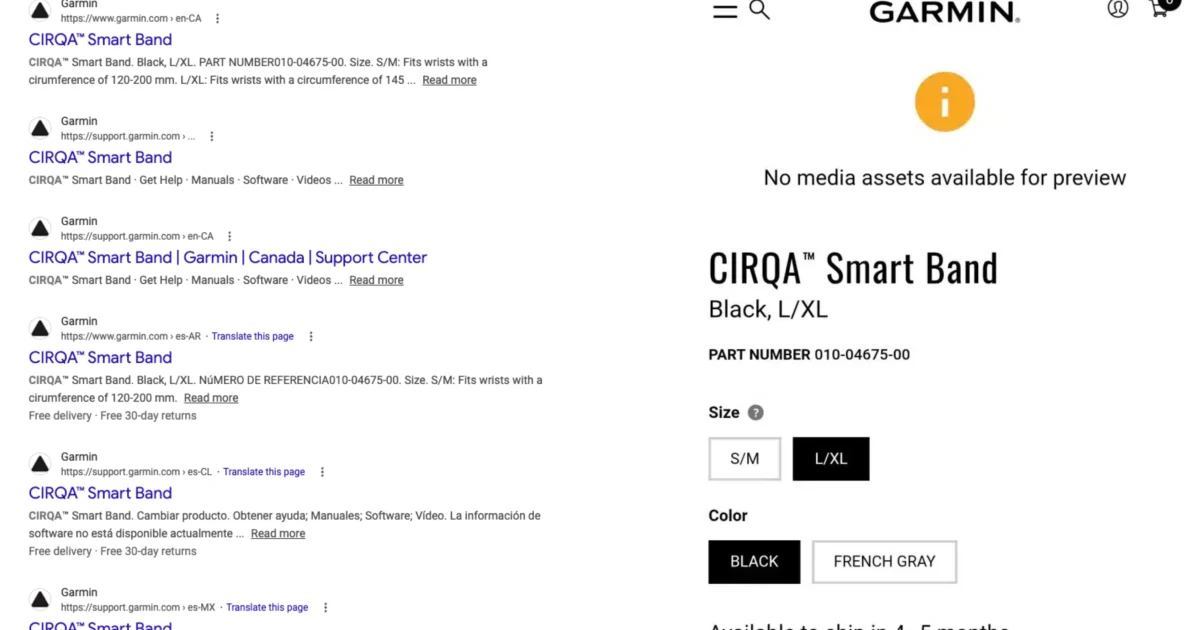Garmin Cirqa : prix, sortie, rumeurs et avis