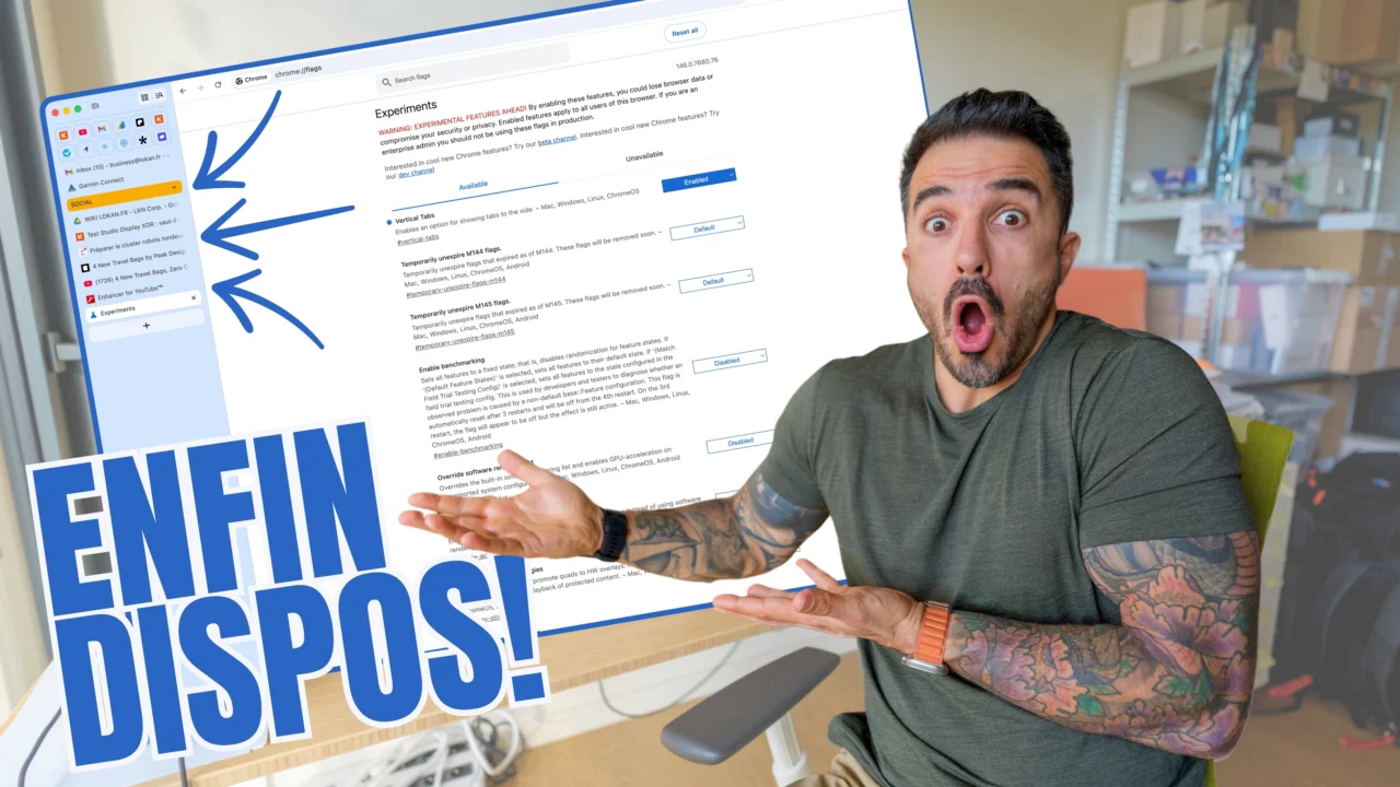 Comment activer les onglets verticaux dans Google Chrome ?