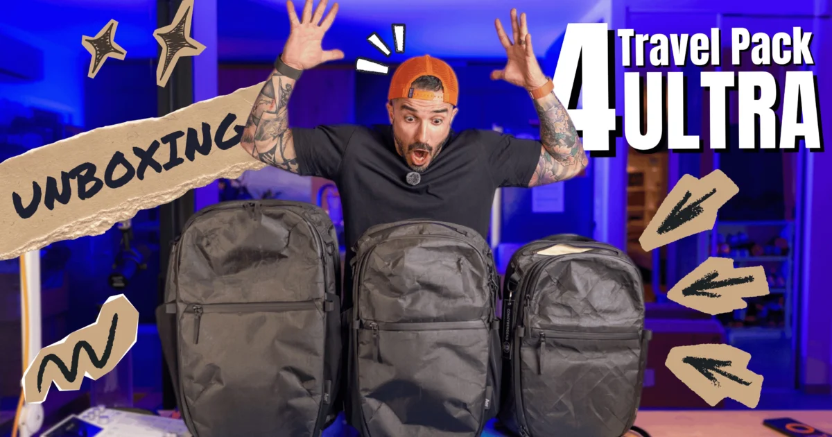 Aer Travel Pack 4 Ultra - Déballage des 28 L et 35 L